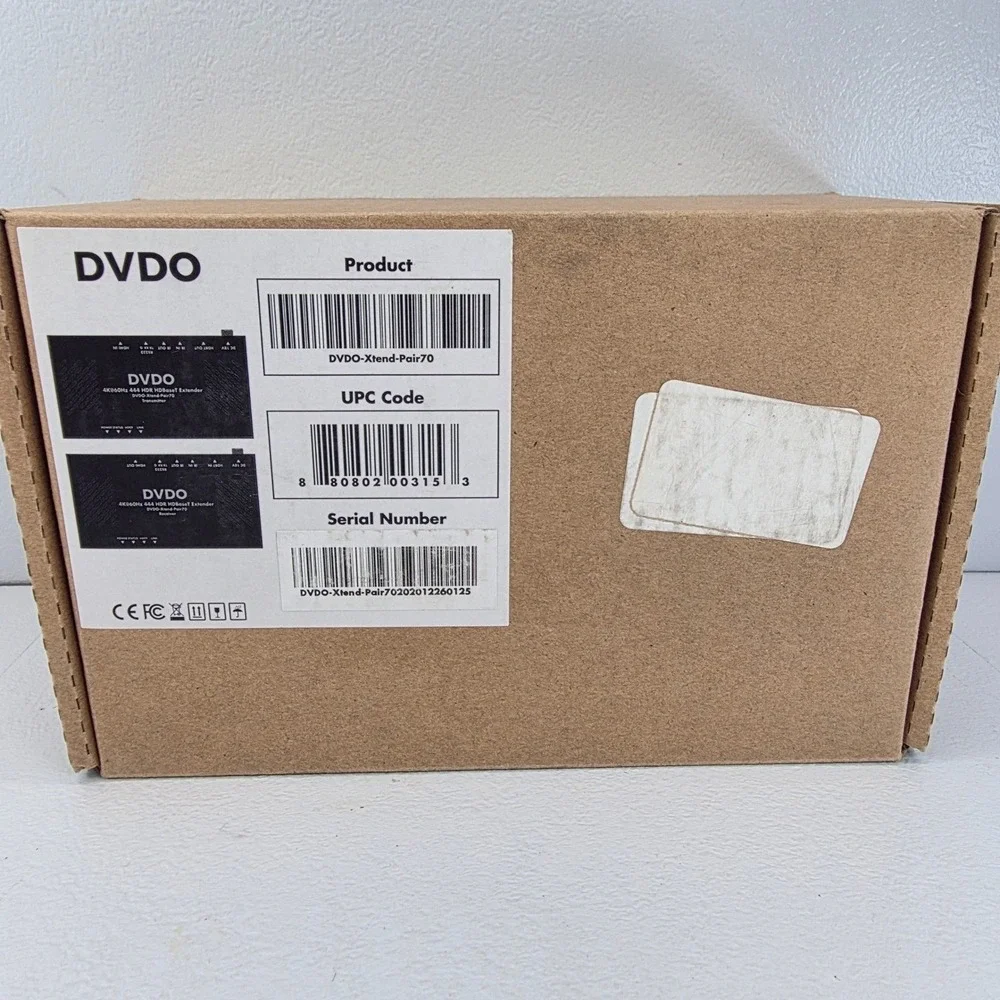 DVDO Xtend-Pair70 4K‎ 60Hz 444 HDR HDBaseT Extender Transmitter Receiver Set NEW